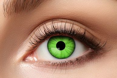 Fantasie Kleurlenzen Groen Electro