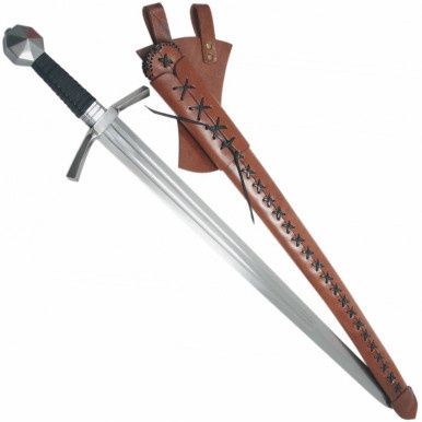 Zwaard met leren schede - 97 cm