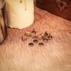Tich Knopen Naturel In Antieke Messing - Nikkel