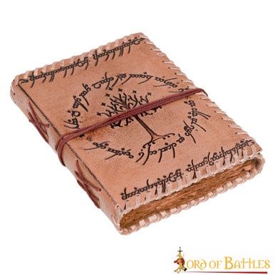 Levensboom Lederen Dagboek - Beige - Perkament Papier