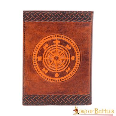 Fleur De Lis Lederen Dagboek - Bruin