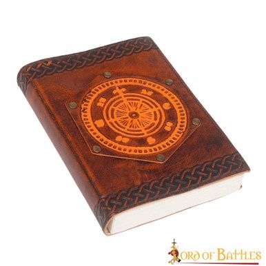 Fleur De Lis Lederen Dagboek - Bruin