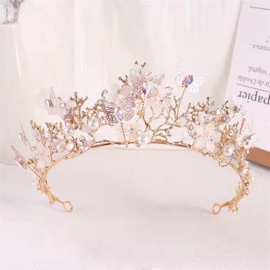 Tiara Floralis - Goud/Iris