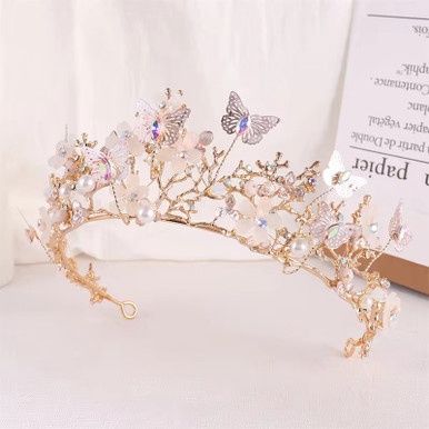Tiara Floralis - Goud/Iris