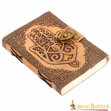 Mano De Fatima Lederen Dagboek - Beige