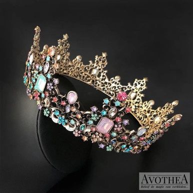 Kroon Isabella - Antiek Goud/Blauw Roze