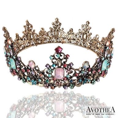 Kroon Isabella - Antiek Goud/Blauw Roze