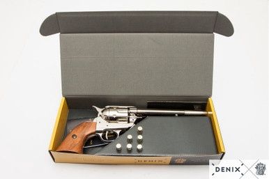 Colt Peacemaker Revolver Cavalerie set Met Kogels - 7.5" - Verenigde Staten - 1873 - Chrome