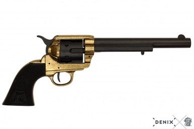 Colt Peacemaker Revolver - 7.5&quot; - Verenigde Staten - 1873 - Goud/Zwart