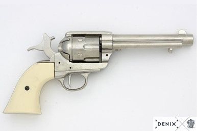 Colt Peacemaker Revolver - 5.5" - Verenigde Staten - 1873 - Ivoor/Chrome