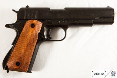 Colt Model 1911 Pistool (demonteerbaar) - Verenigde Staten - Zwart/Licht Hout