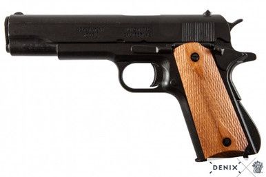 Colt Model 1911 Pistool - Verenigde Staten - Zwart/Licht Hout