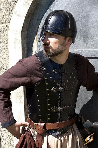 Leren Soldaten Harnas - Zwart