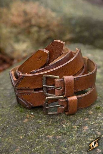 Dubbele Riem - Bruin - 120 cm