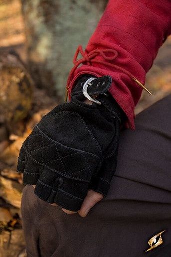 Keltische Handschoenen Suède - Zwart