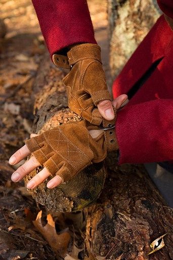 Keltische Handschoenen Suède - Bruin