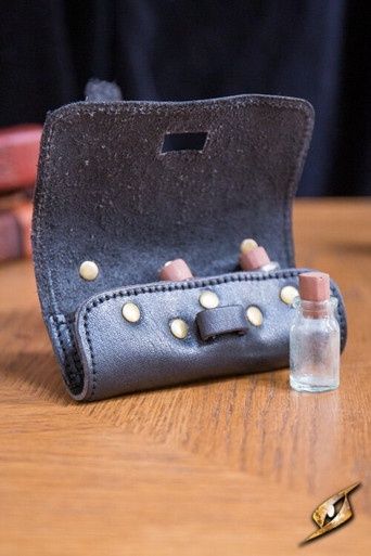 Toverdrankhouder met 3 flesjes - Zwart