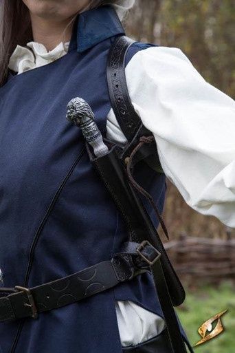 Toverstok Schouderholster - Zwart Leer
