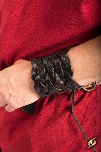 Gevlochten Armband - Zwart - 20 cm