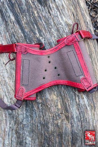RFB Dubbel Zwaard Wapenhouder - Rood/Bruin
