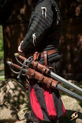 Dubbele Riem Wapenhanger - Bruin