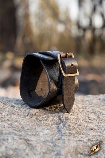 Manchet Armband - Zwart - 20 cm