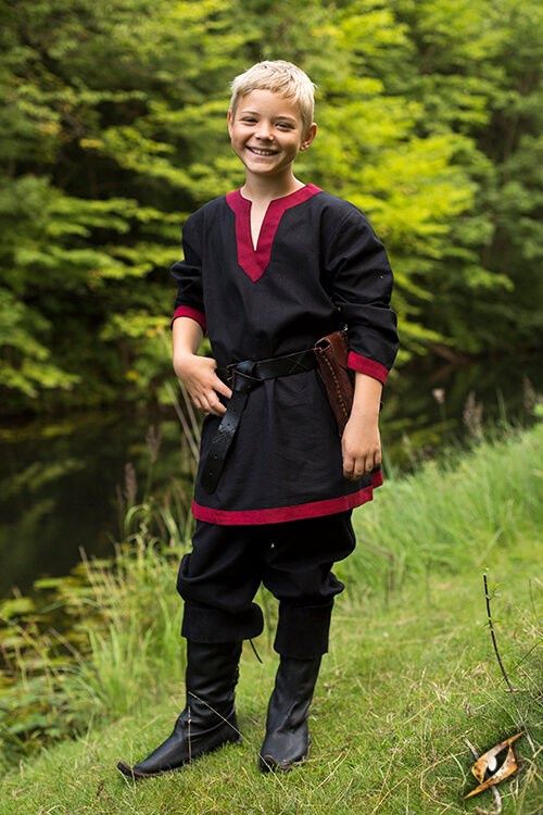 Tuniek - Zwart/Rood, Maat: X-Small