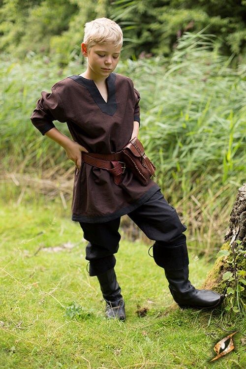 Tuniek - Donkerbruin/Zwart, Maat: X-Small