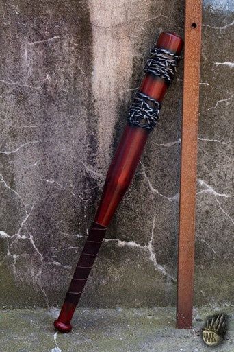 Honkbalknuppel met Prikkeldraad - 80 cm - Rood