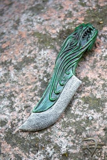 Draken Dolk - Groen - 16,3 cm