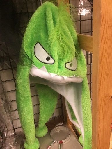 Pluchen groene monster hoed