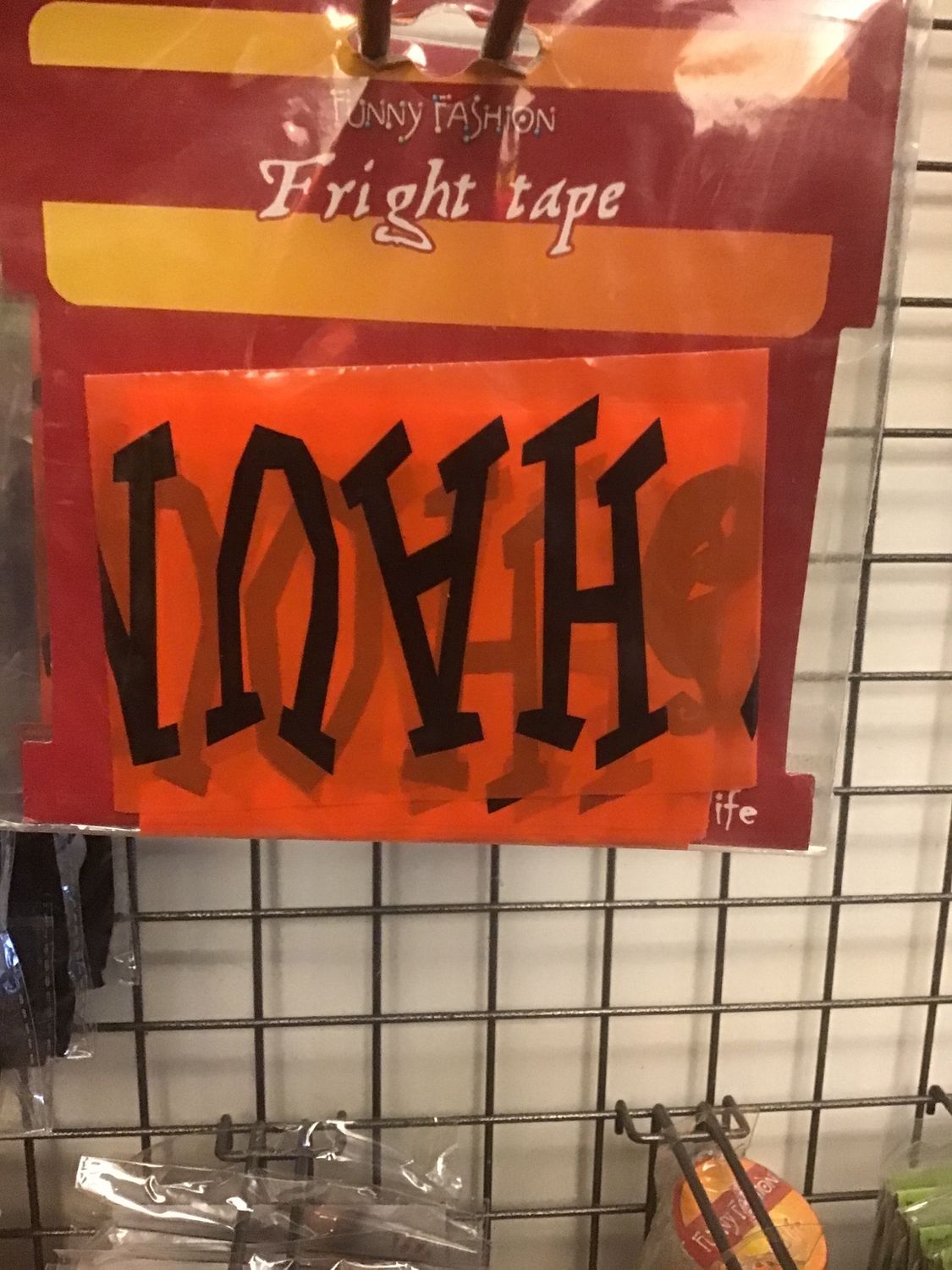 Fright Tape, Kleur: Oranje
