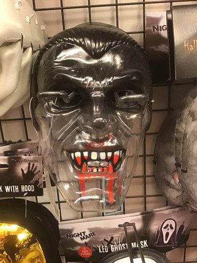 Dracula Vampier Masker Doorzichtig