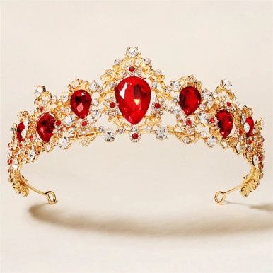 Tiara Lorena - Goud/Rood