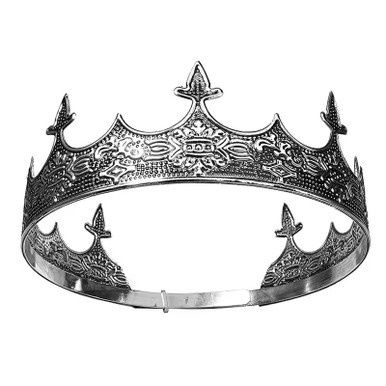 Metalen Koning Kroon - Zilver