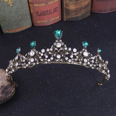 Tiara Elaine - Antiek Goud/Groen