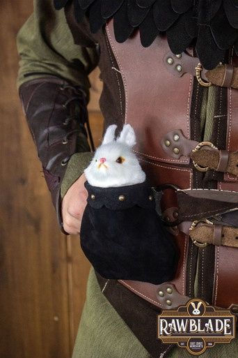 Huisdiertasje met Pluchen Konijn - Zwart