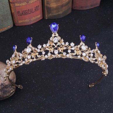 Tiara Elaine - Goud/Blauw