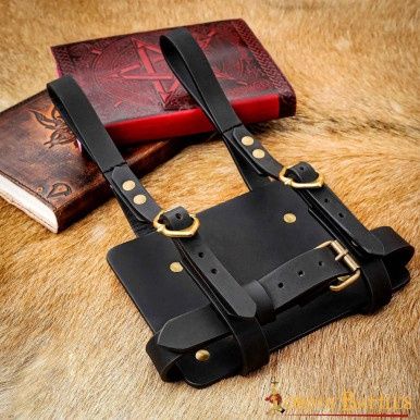 De Ballad Monger Lederen Dagboek Riemhouder - Zwart