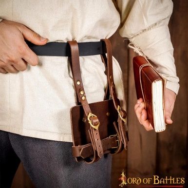 De Ballad Monger Lederen Dagboek Riemhouder - Bruin