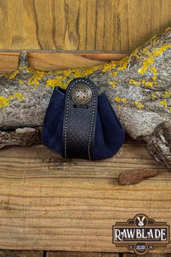 Wanderer Buidel Groot - Blauw Splitleer