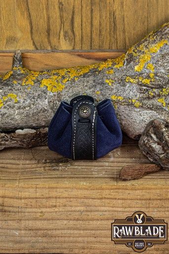Wanderer Buidel Klein - Blauw Splitleer