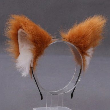 Kat/Vos Dieren Oren Diadeem - Bruin