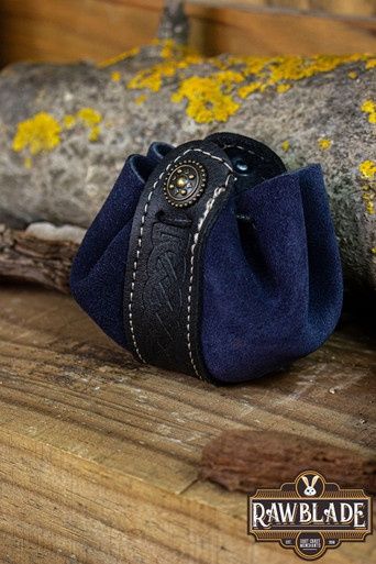 Wanderer Buidel Klein - Blauw Splitleer