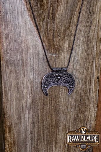Lunula Stamhoofd Hanger - Zilver