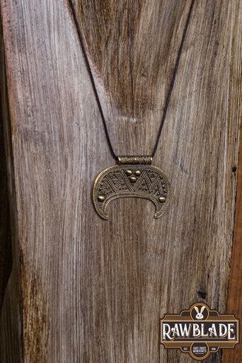 Lunula Stamhoofd Hanger - Goud