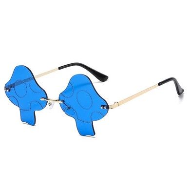 Paddestoel Zonnebril - Blauw