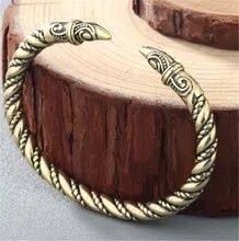 Metalen Viking Polsband - Slang - Goud