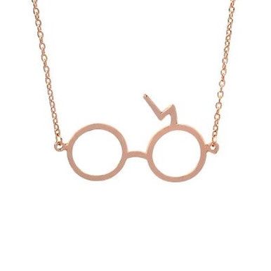Harry Potter Bril Ketting - Goud