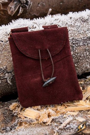 Dunne Leren Tas - Small - Bruin